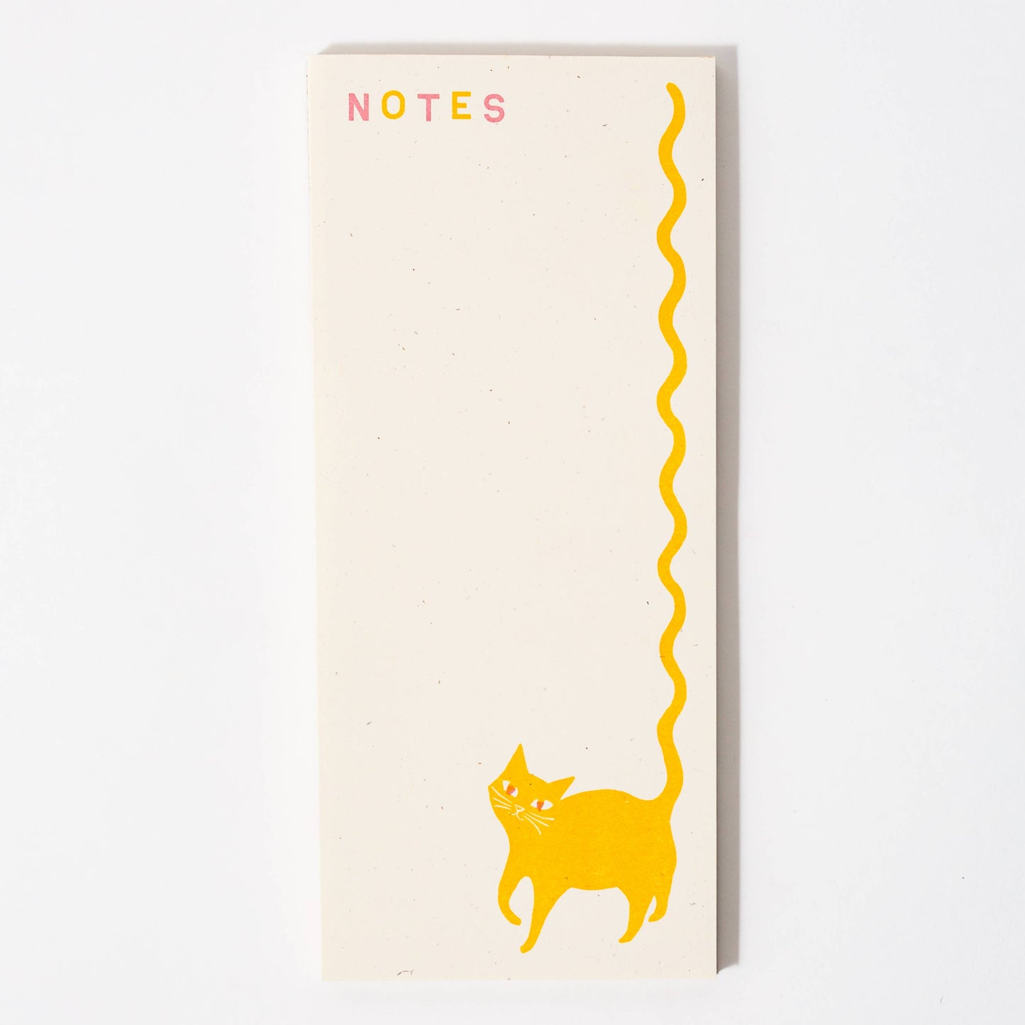 Squiggle Tail Cat Notepad