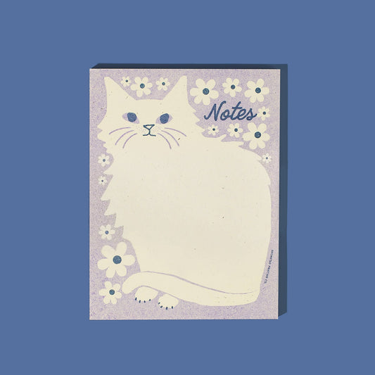 Floral Cat Notepad