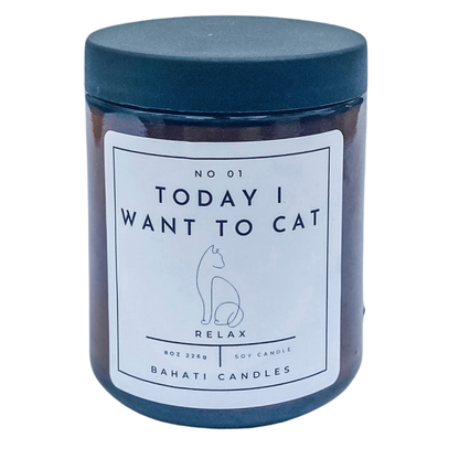 Today I Want To Cat Candle
