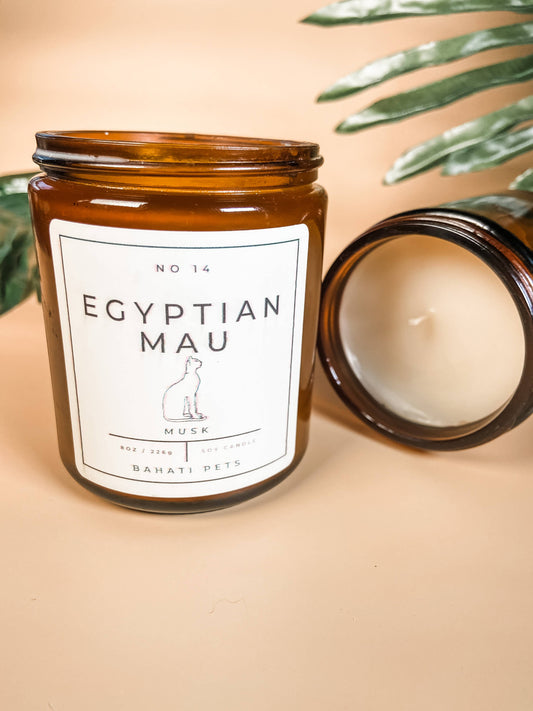 Egyptian Mau Candle