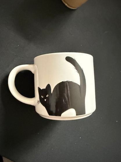 Black and White Cat Mug