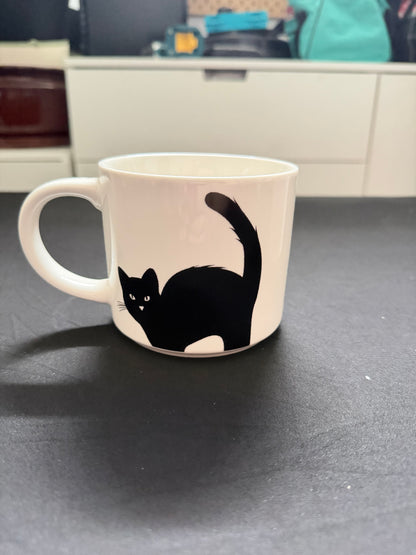 Black and White Cat Mug
