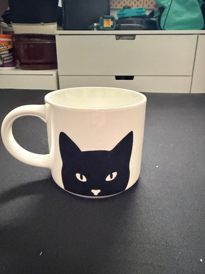 Black and White Cat Mug