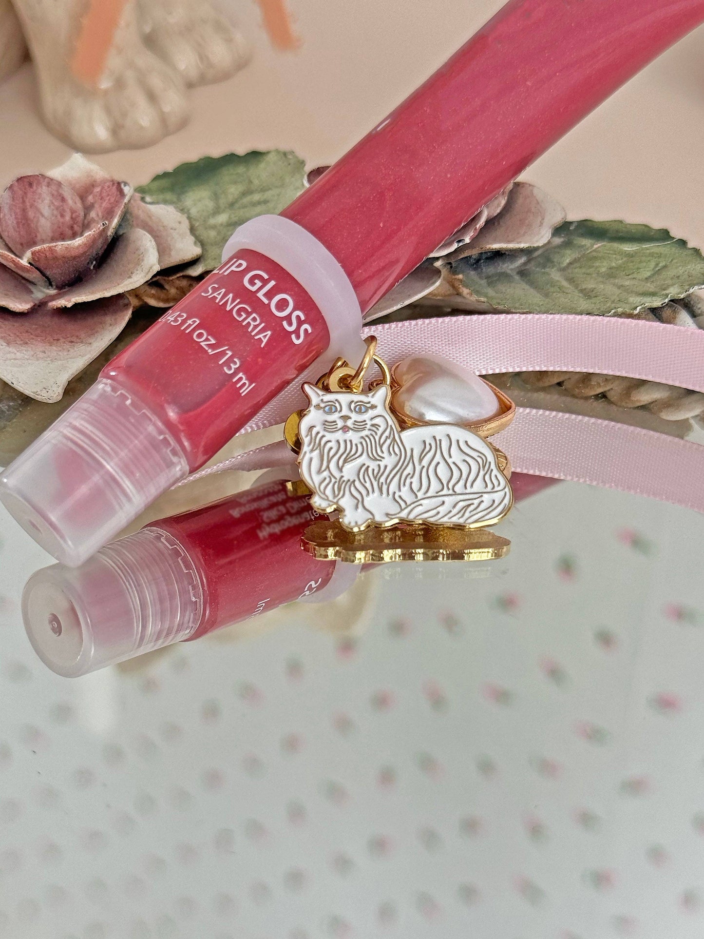 Lip Gloss/Vape Charm- Miss Kitty