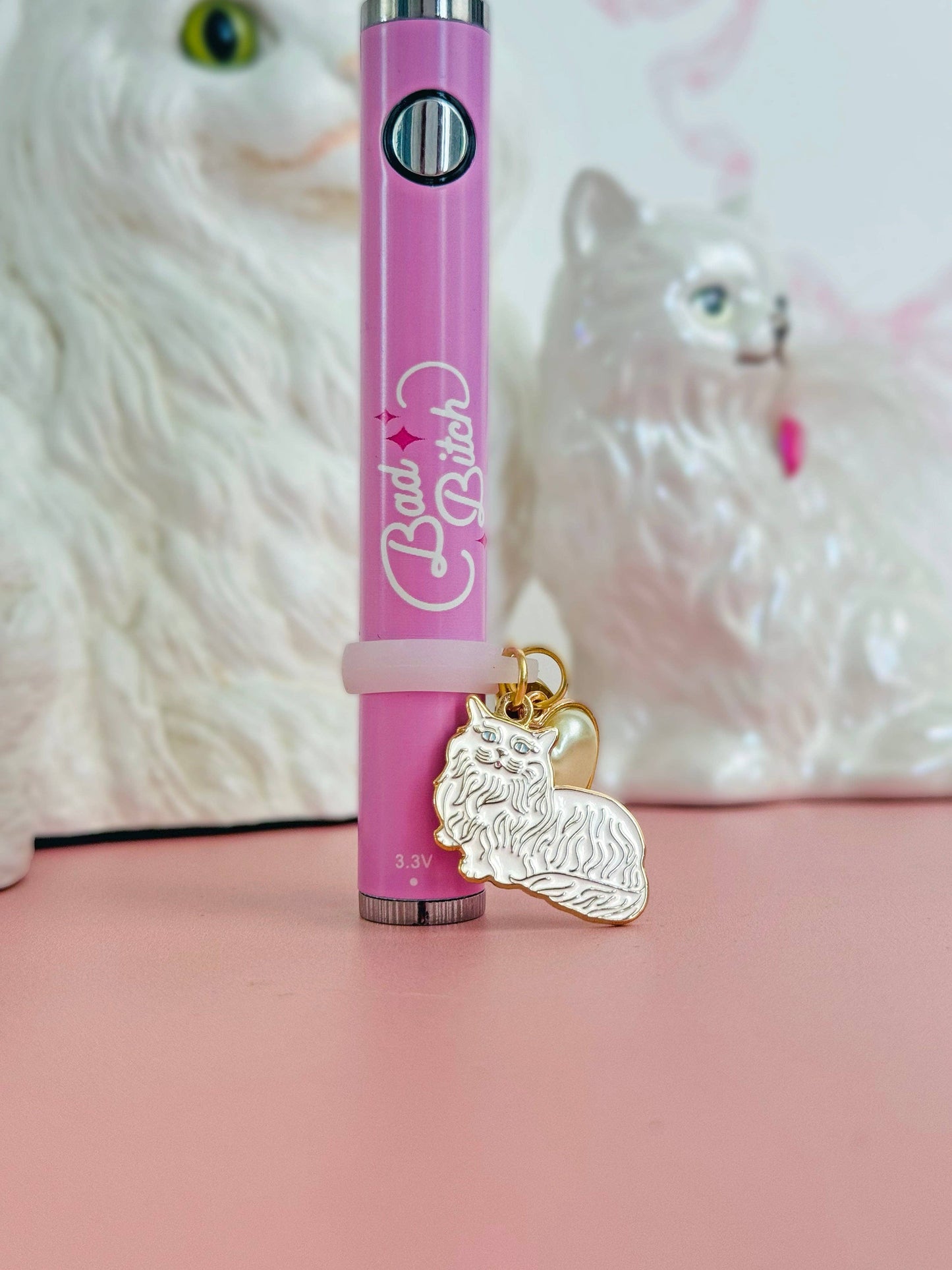 Lip Gloss/Vape Charm- Miss Kitty