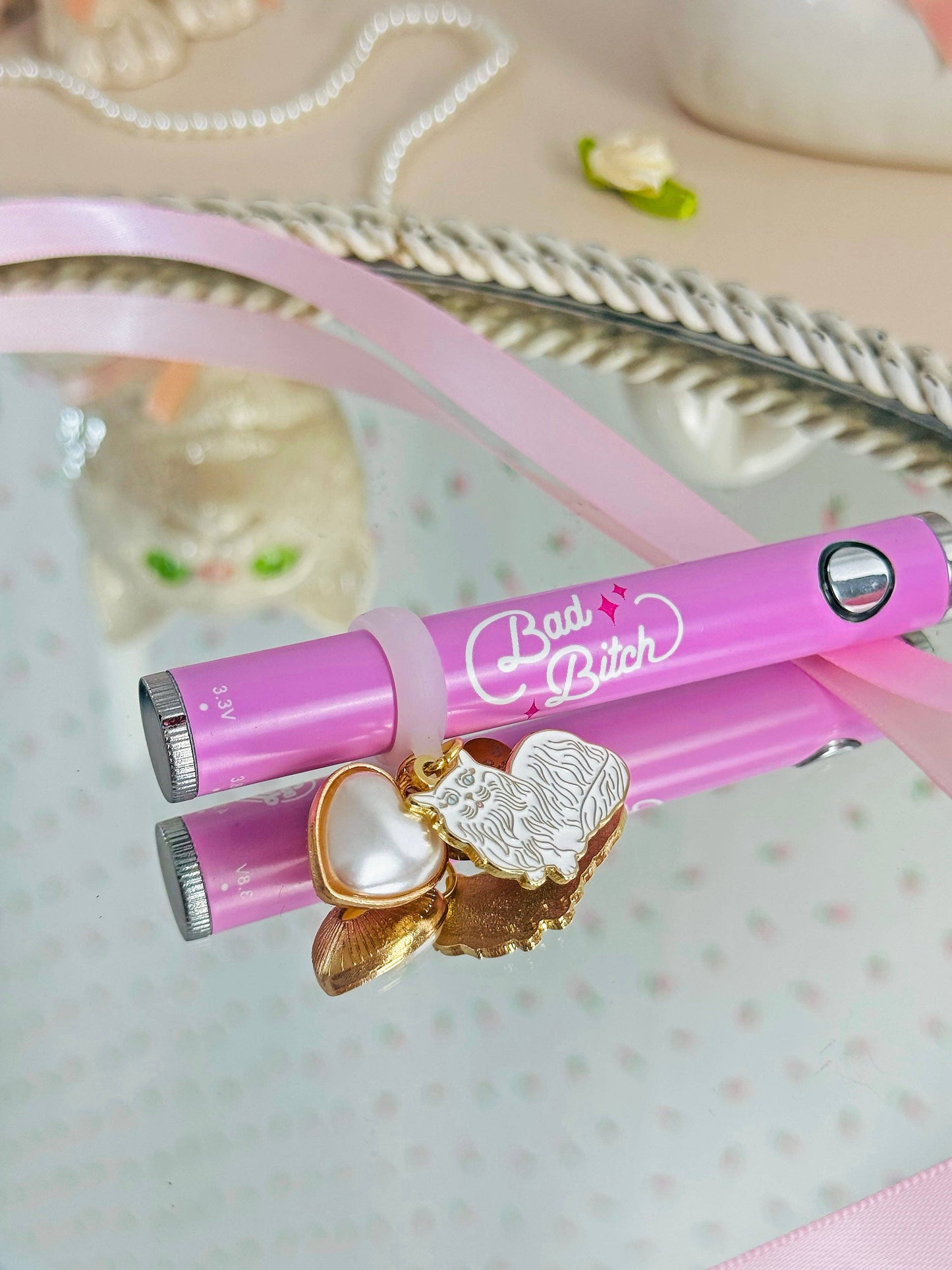 Lip Gloss/Vape Charm- Miss Kitty