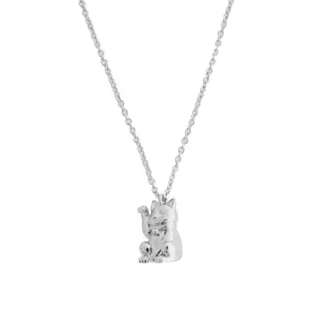 Lucky Cat Charm Necklace